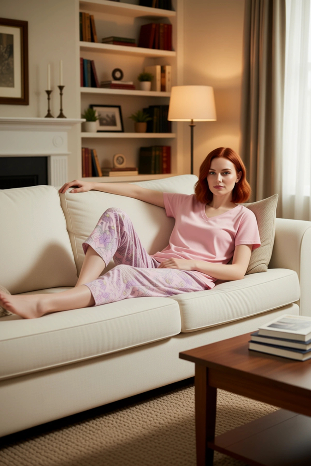 Kadın Çiçek Desenli Kapri Pijama Takımı Fonksiyonel Dayanıklı Kaliteli Konforlu Estetik Şık