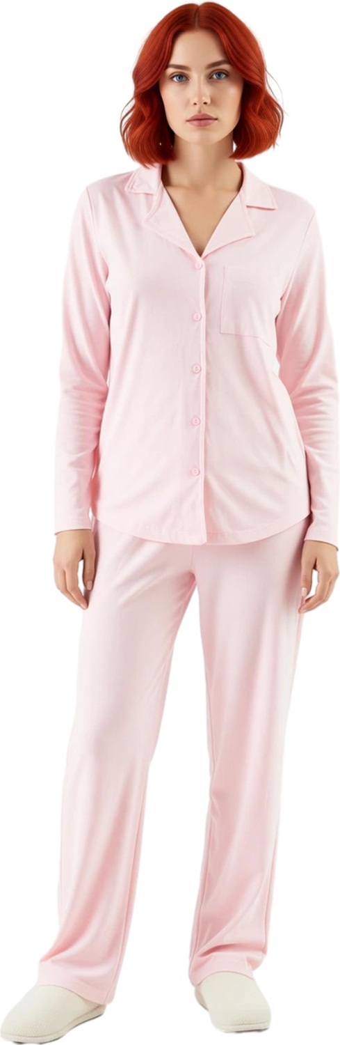 Kadın Ekose Desenli Örme Pijama Takımı Fonksiyonel Dayanıklı Kaliteli Konforlu Estetik Şık