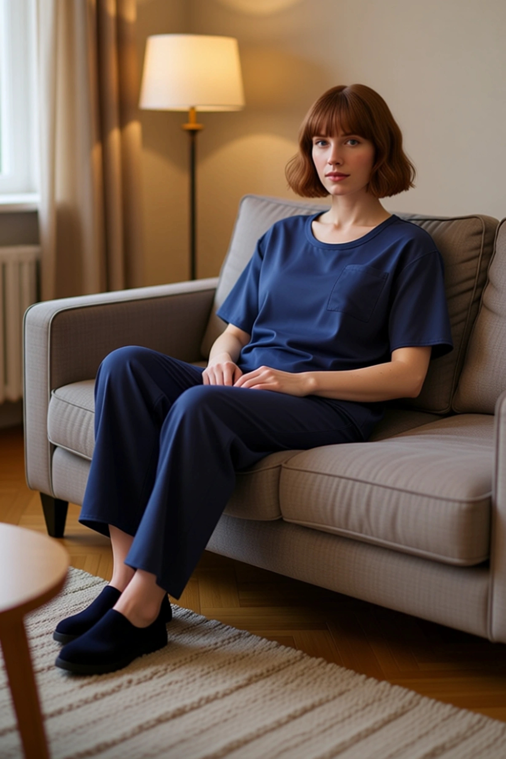 Kadın Saten Pijama Takımı Bisiklet Yaka Uzun Kol Fonksiyonel Dayanıklı Kaliteli Konforlu Şık