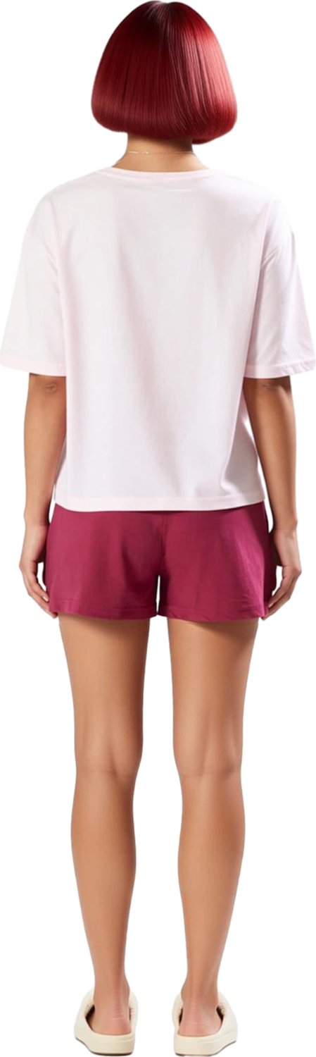 Kadın Şık Kiraz Baskılı Örme Pijama Takımı Şortlu Fonksiyonel Dayanıklı Kaliteli Konforlu Spor