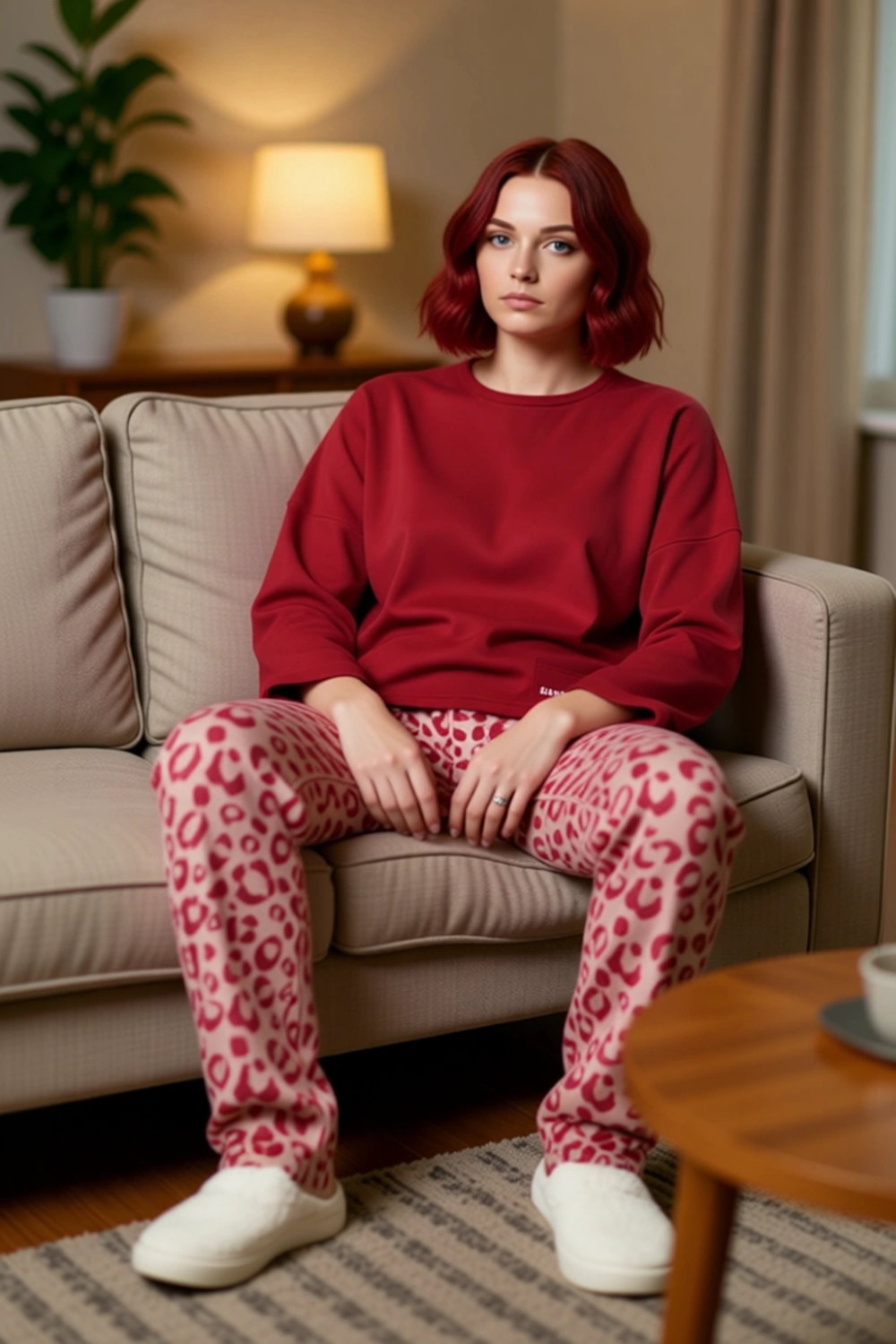 Kadın Leopar Desenli Polar Pijama Takımı Fonksiyonel Dayanıklı Kaliteli Konforlu Estetik Şık