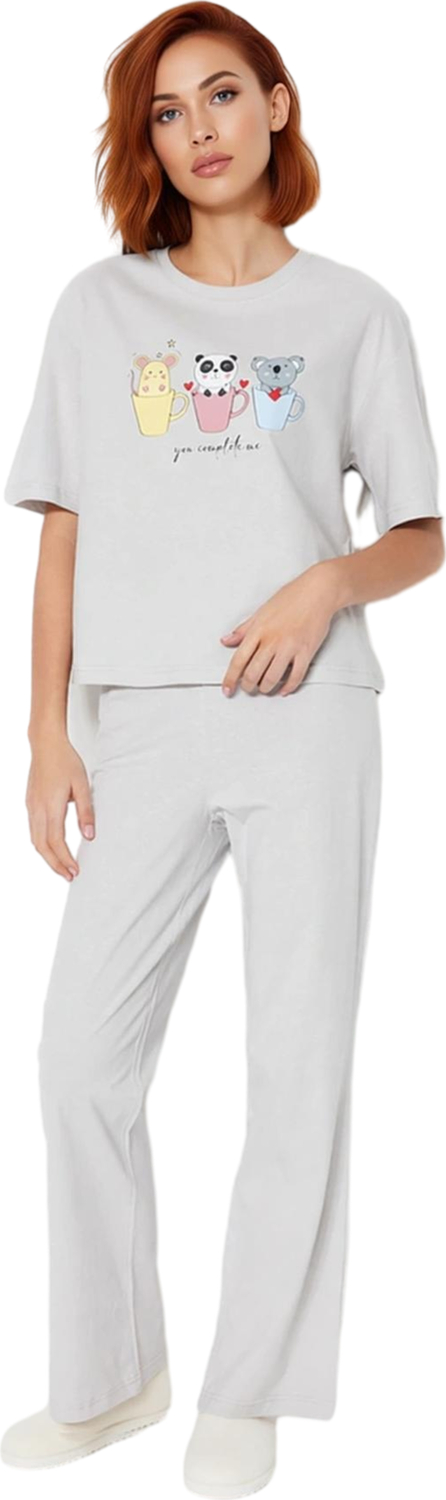 Pamuklu Pijama Takımı Rahat Regular Kalıp Boru Paça Kaliteli İşçilik