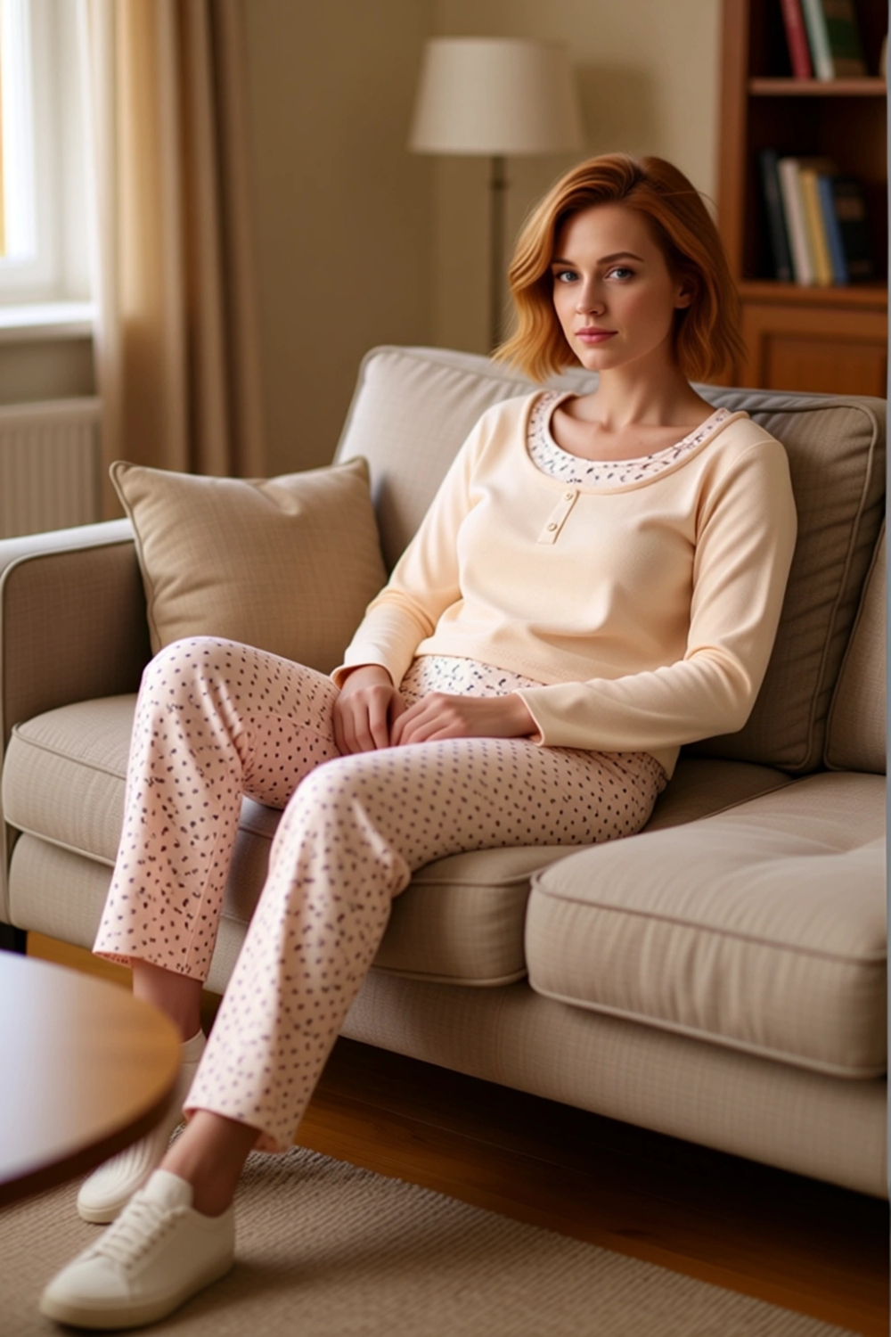 Kadın Çiçek Baskılı Uzun Kollu Pijama Takımı Fonksiyonel Dayanıklı Kaliteli Konforlu Rahat