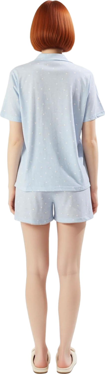 Kadın Kalpli Ev Giyim Pijama Takımı Fonksiyonel Dayanıklı Kaliteli Konforlu Estetik Modern