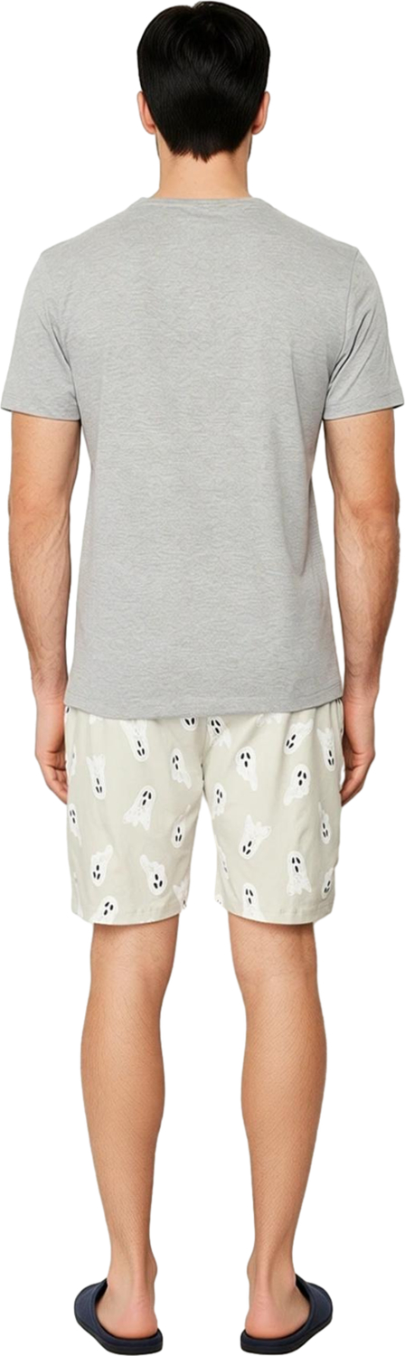 Erkek Hayalet Baskılı Pijama Takımı Fonksiyonel Dayanıklı Kaliteli Konforlu Estetik Modern