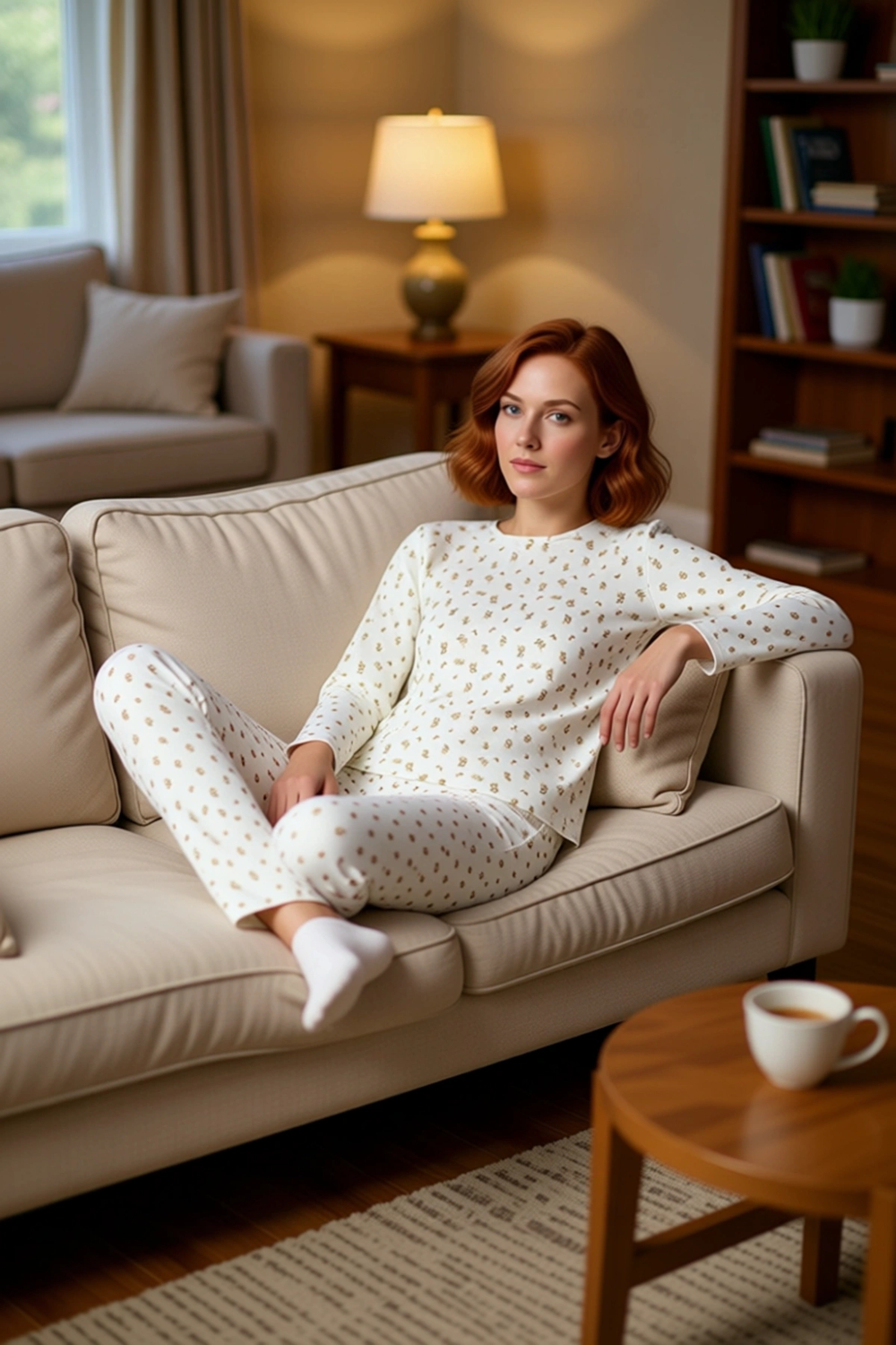 Kadın Çiçek Desenli Pamuklu Pijama Takımı Bisiklet Yaka Fonksiyonel Dayanıklı Kaliteli Şık
