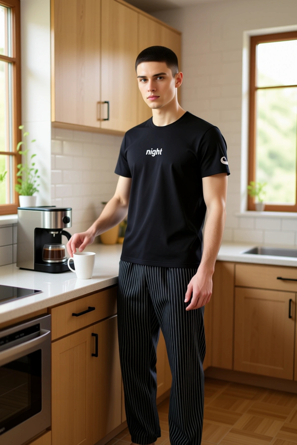 Erkek Çizgili Pijama Takımı Cool & Comfort Fonksiyonel Dayanıklı Kaliteli Konforlu Estetik