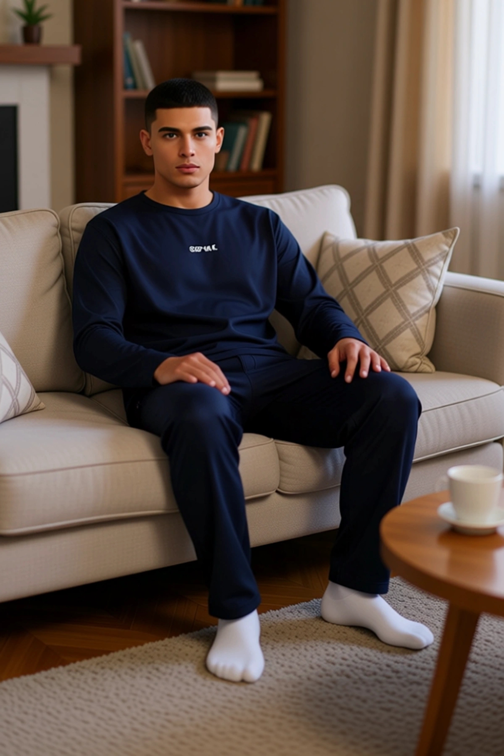Erkek Regular Fit Uzun Kollu Pijama Takımı Fonksiyonel Dayanıklı Kaliteli Konforlu Estetik