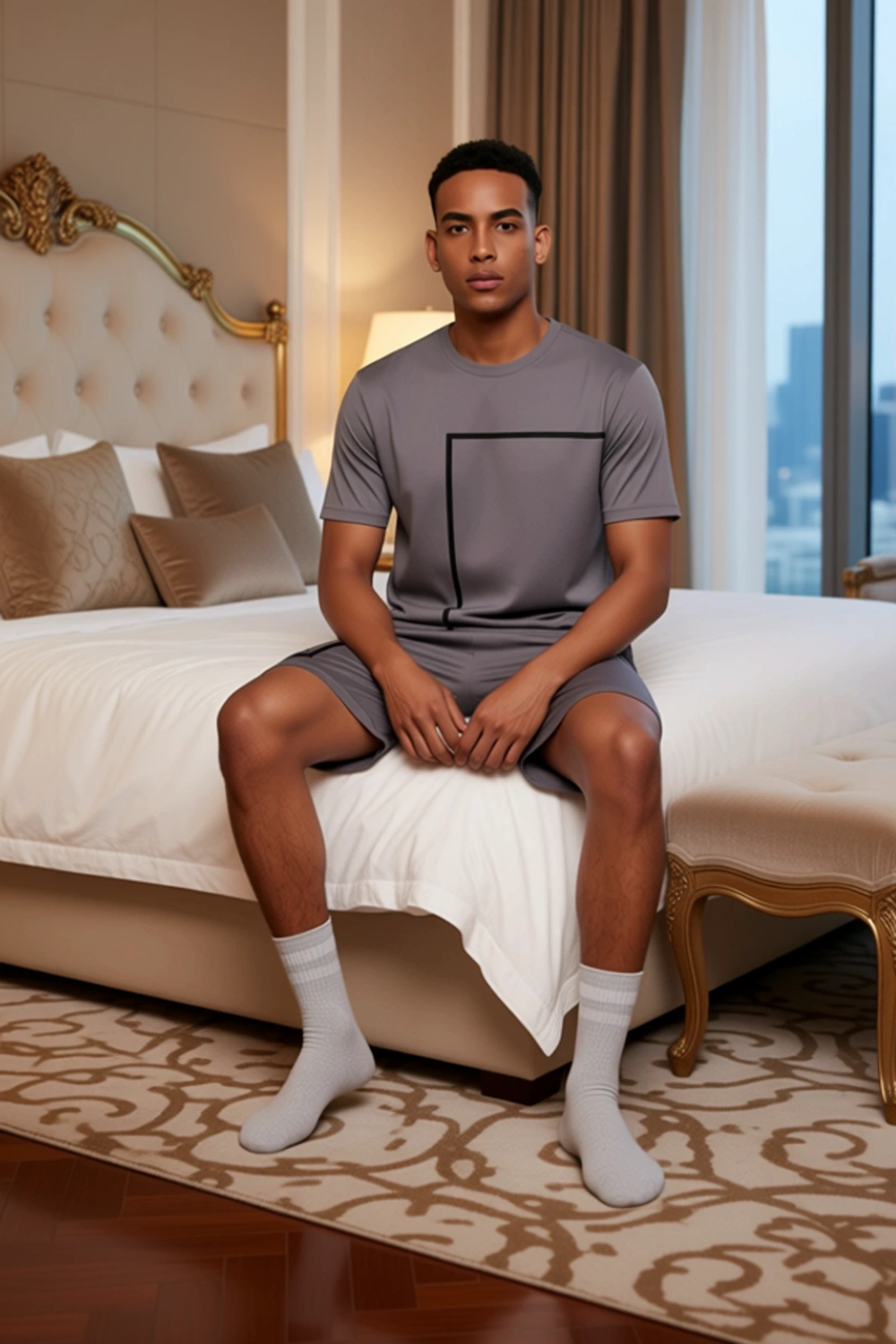 Erkek Baskılı Konforlu Pijama Takımı Fonksiyonel Dayanıklı Kaliteli Estetik Premium Modern