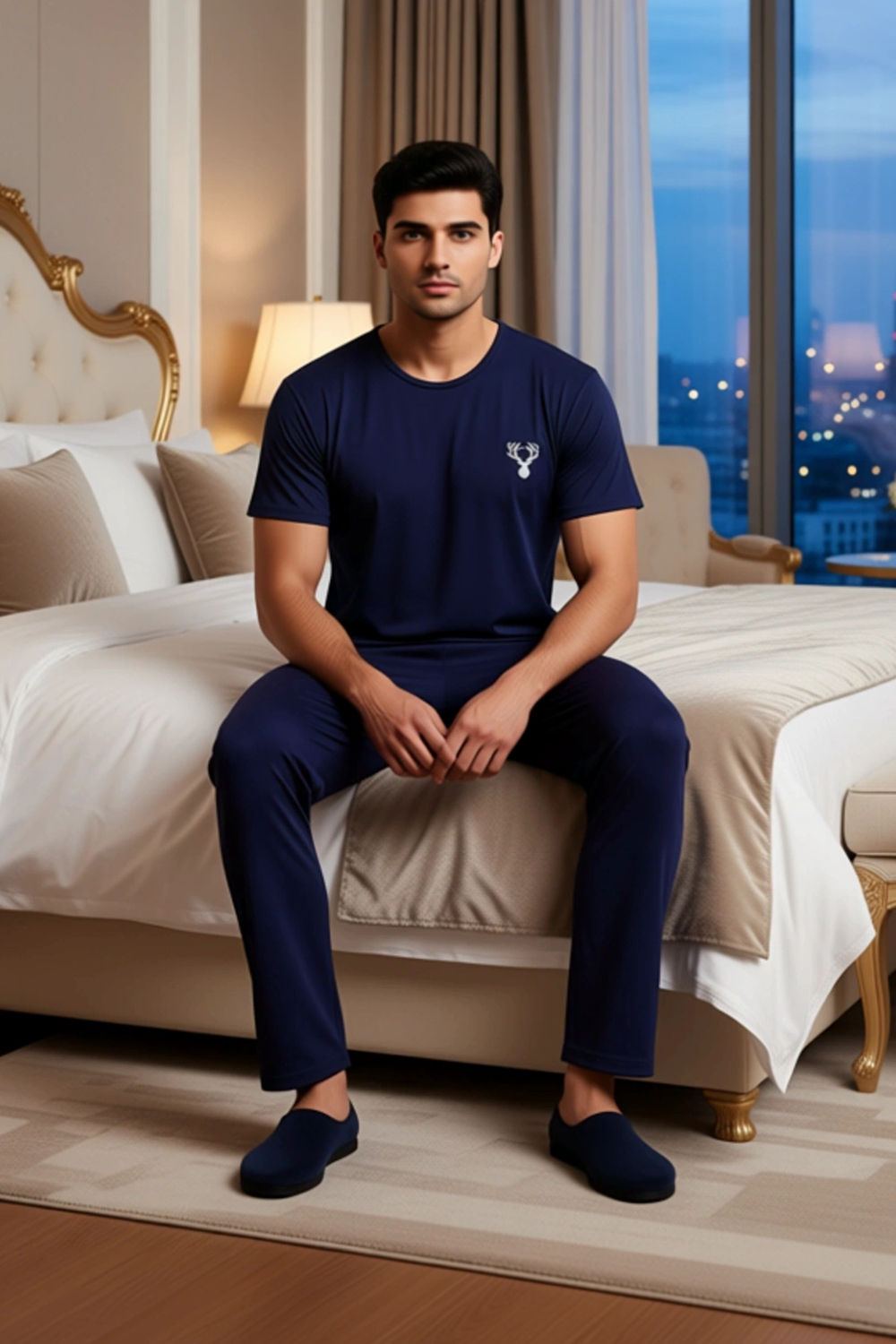 Cool Erkek Baskılı Pijama Takımı Regular Fit Fonksiyonel Dayanıklı Kaliteli Konforlu Rahat