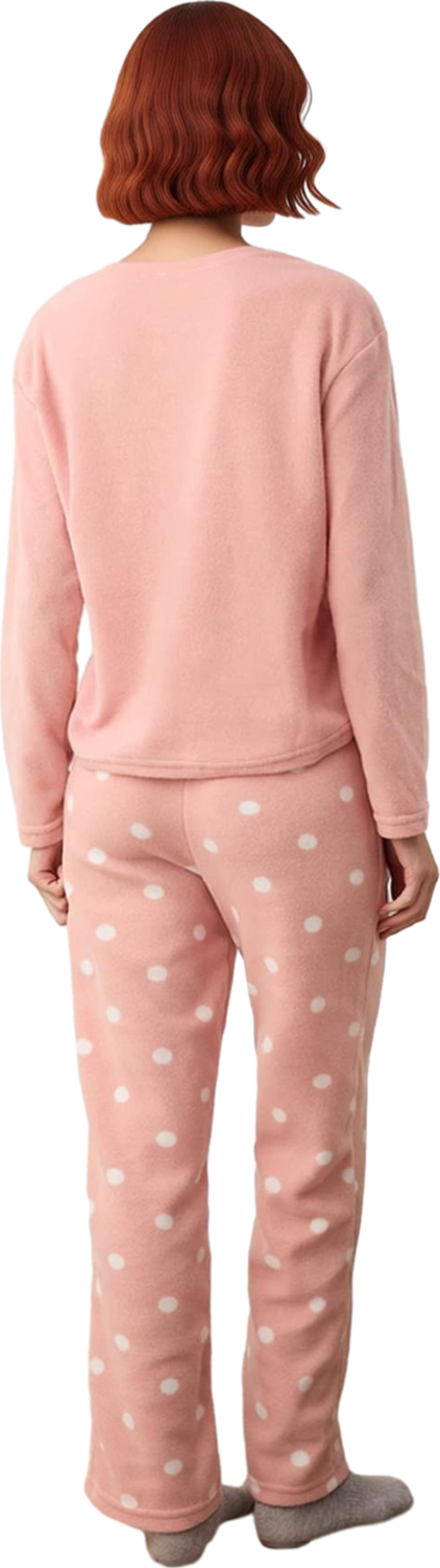 Kız Çocuk Puantiyeli Polar Pijama Sevimli Koala Baskılı Fonksiyonel Dayanıklı Kaliteli Şık