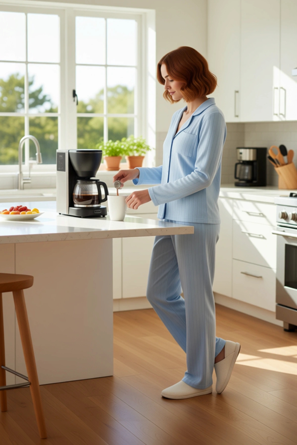 Kadın Fitilli Gömlek Pantolon Pijama Takımı Fonksiyonel Dayanıklı Kaliteli Konforlu Modern