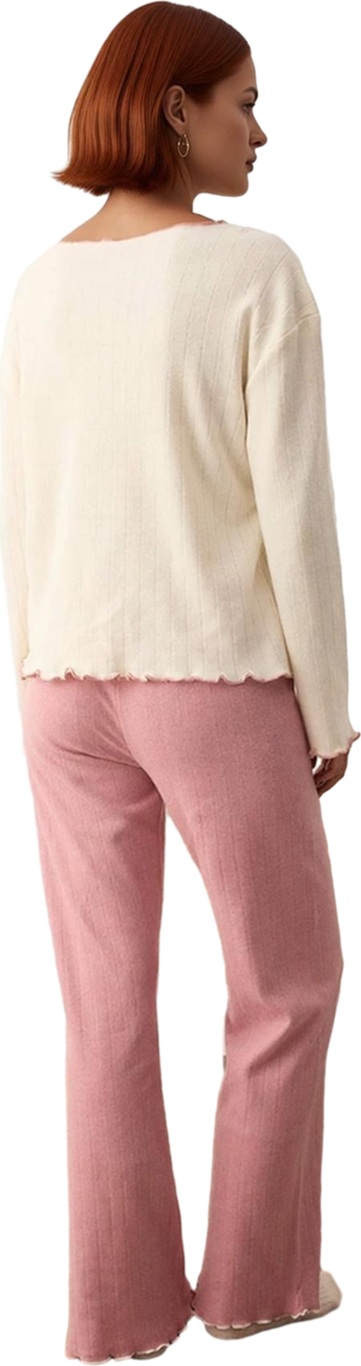 Kadın Kalp Nakışlı Fitilli Pijama Takımı Kışlık Fonksiyonel Dayanıklı Kaliteli Konforlu Şık