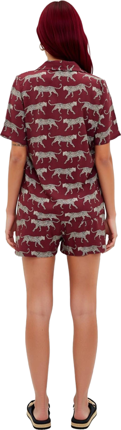 Rahat ve Şık Viskoz Pijama Takımı Animal Desenli Kısa Kollu Yazlık Modern Stil