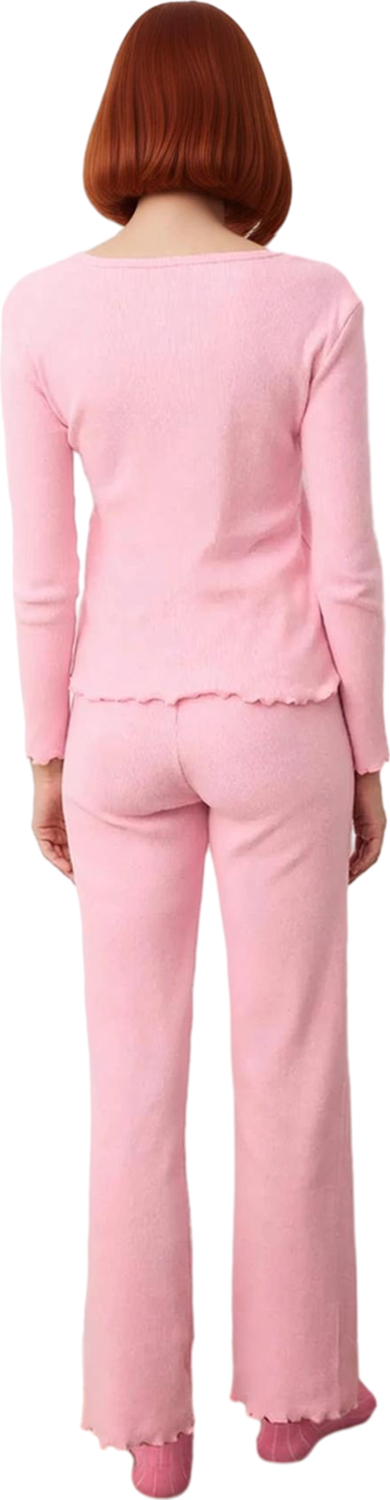 Kadın Yumuşak Tuşeli V Yaka Pijama Takımı Fonksiyonel Dayanıklı Kaliteli Konforlu Estetik Şık