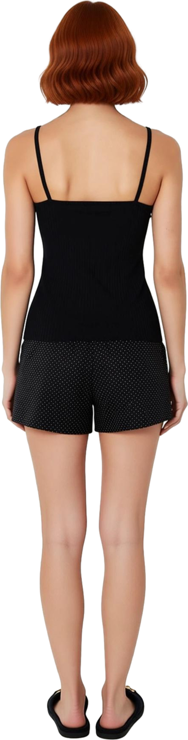 Kadın Puantiyeli Atlet Şort Pijama Takımı Ev Giyimi Konforu Fonksiyonel Dayanıklı Kaliteli