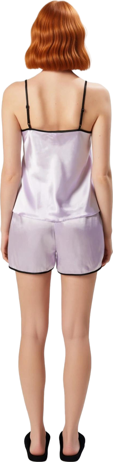 Kadın Saten Nakışlı Biyeli İnce Askılı Pijama Takımı Fonksiyonel Dayanıklı Kaliteli Modern