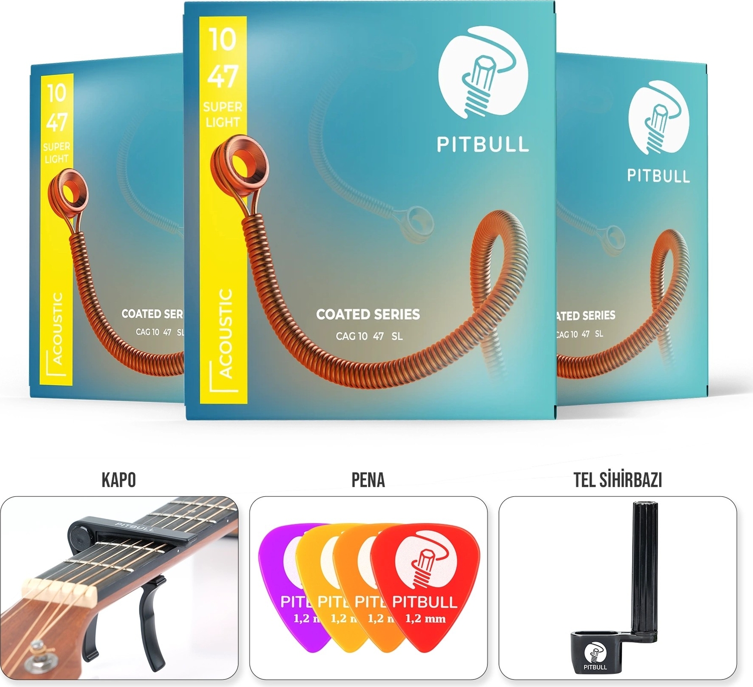 Coated Seri Akustik 10-47 Süper Light Özellikleri