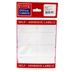 Tanex Ofc-120 Beyaz Ofis Etiketi 100 Ad-10-Lu Poşet 34x52 mm Renkli Etiketler