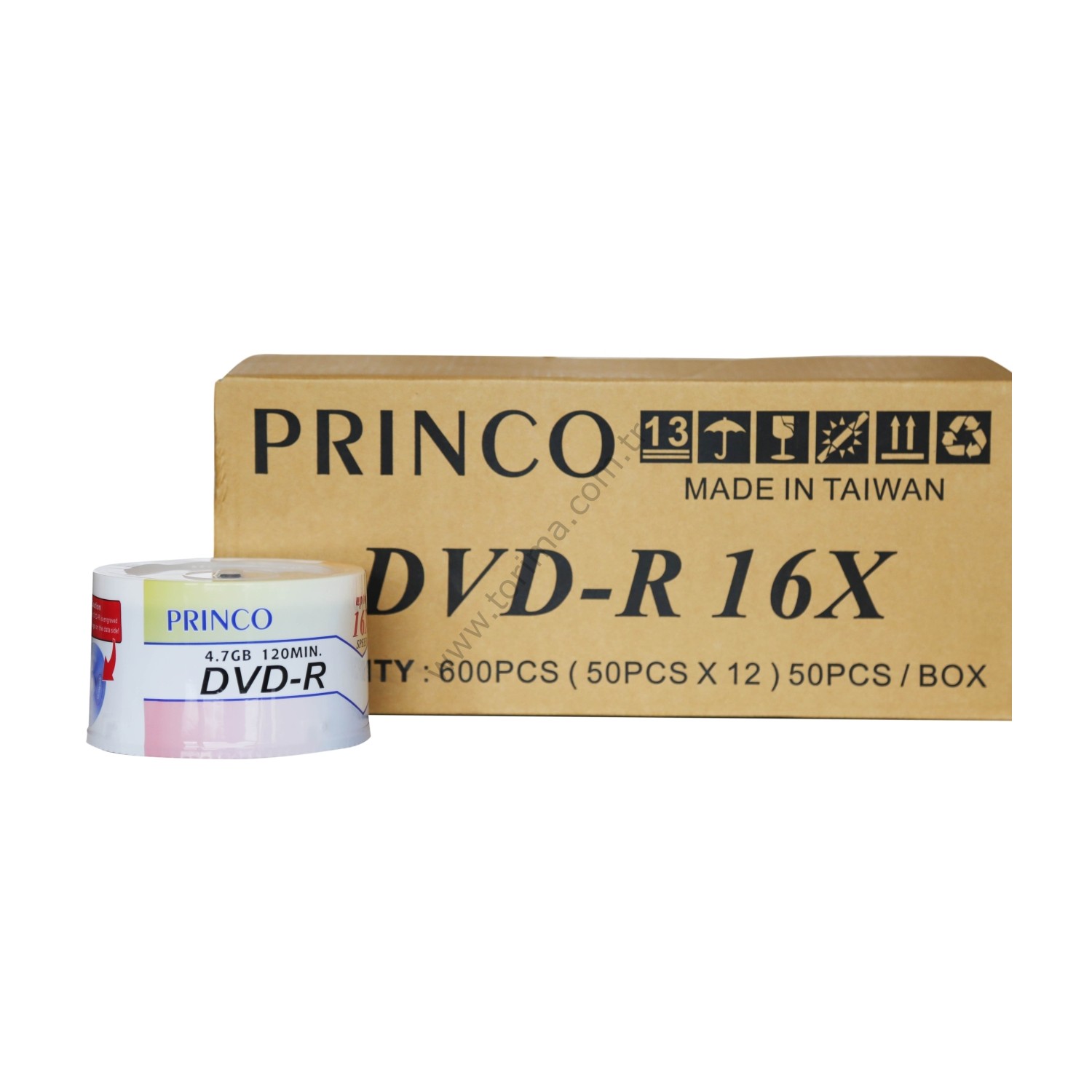 Princo DVD-R 4.7 GB Printable Cace Box 12 Paket (1 Koli) Fiyatı