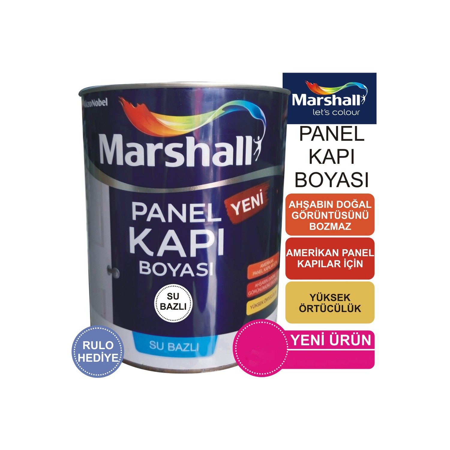 Marshall Panel Kapı Boyası BEYAZ 2.5 Litre / 3.5 KG Fiyatı Marshall Panel Kapı Boyası BEYAZ 2.5 Litre / 3.5 KG Fiyatı