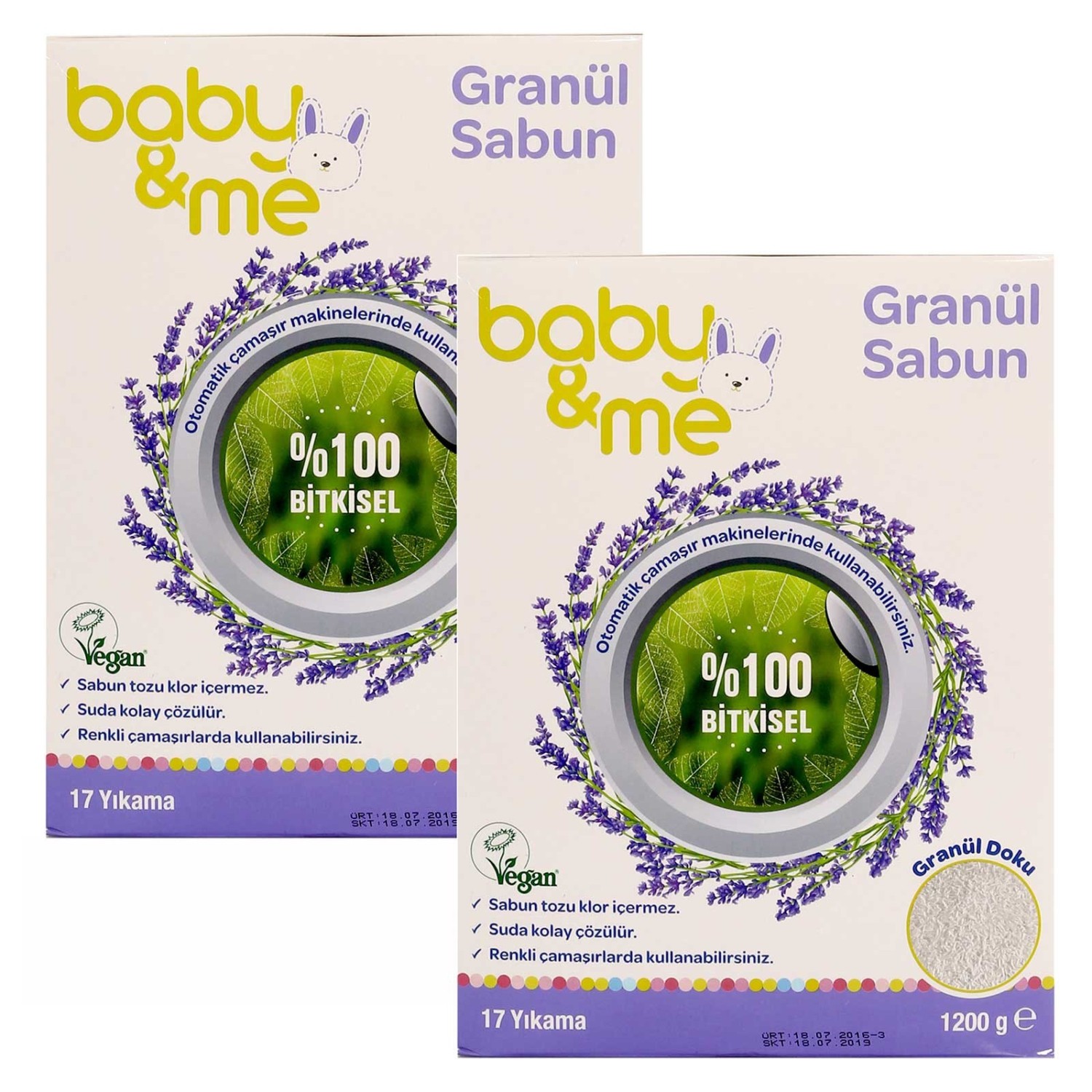 baby&amp;me Bitkisel Granül Sabun Tozu 2*1.200 Gr Fiyatı