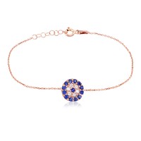 Coşar Silver Nazarlık Gümüş Bilekliği CZ0037B