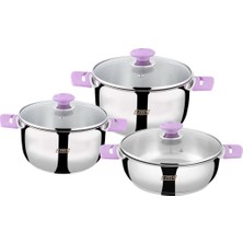 Fms Eko 6 Parça Mor Tencere Seti