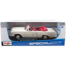 Maisto 1:18 1967 Mercedes-Benz 280 SE Model Araba