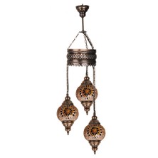 Decorange Üçlü Sarkıt Mozaik Lamba - 8