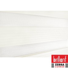 Brillant  Zebra Perde Pliseli Ekru Etek Dilim 100x200 cm