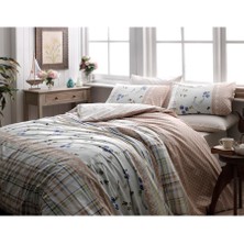 Taç Tek Kişilik Ranforce Nevresim Takımı -  Arlene Kahve