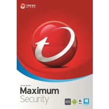 Trend Micro Maximum Security  - 3 Bilgisayar / 1 Yıl