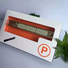 Universal Fosforlu Araç Telefon Park Numaratörü (Silver)