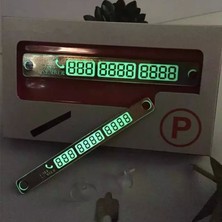 Universal Fosforlu Araç Telefon Park Numaratörü (Silver)