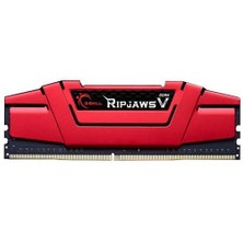 GSKILL RipjawsV Kırmızı DDR4-2400Mhz CL15 16GB (1X16GB) SINGLE (15-15-15-35) 1.2V (F4-2400C15S-16GVR)