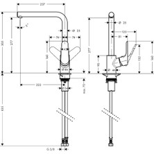 Hansgrohe Focus Mutfak Bataryası