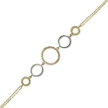 Bilezikhane Bileklik Halkalar Üç Renk 2,83 Gram 14 Ayar Altın