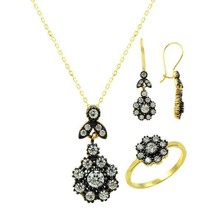 Bilezikhane Üçlü Set Papatyalar 7,94 Gram 14 Ayar Altın