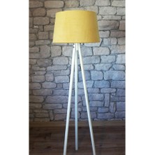 Lambada Oval Üç Ayaklı Lambader K095-Kemik Ayak-Hardal Başlık
