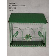 Vitale Metal Kuşlu Duvar Dekoru