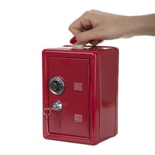 BuldumBuldum Metal Saving Bank - Kilitli Kasa Kumbara - Kırmızı