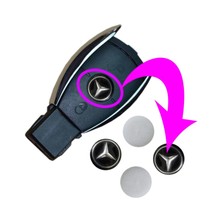 Mercedes İçin 2 Adet Araç Anahtar Logo Amblemi