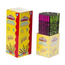 Play-Doh Zebra Desenli Yuvarlak Kurşun Kalem 72'Li Stand PLAY-KK010 