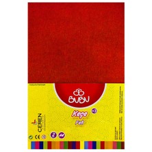 Bubu A4 Keçe 10'Lu 2Mm Kırmızı -KE0010