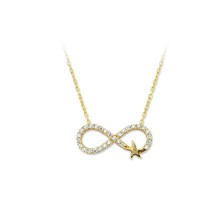 Glorria Altın Sonsuzluk Kolye