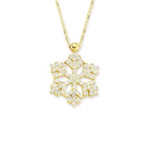 Glorria Altın Kar Tanesi Kolye