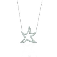 Glorria Gümüş Yıldız Kolye