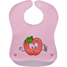 Sevi Bebe Plastik Cepli Önlük Pembe