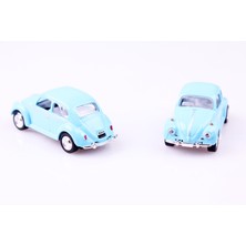 2'li 1967 Volkswagen Classical Beetle 1/64 Çek Bırak Model Araç Seti